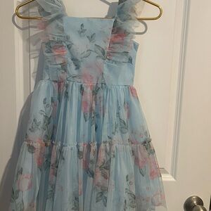 Rare Editions Girls Sz 6X Party Knee Length Dress